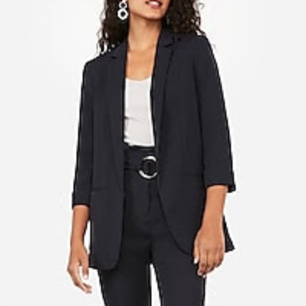 Rolled Sleeve Boyfriend Blazer